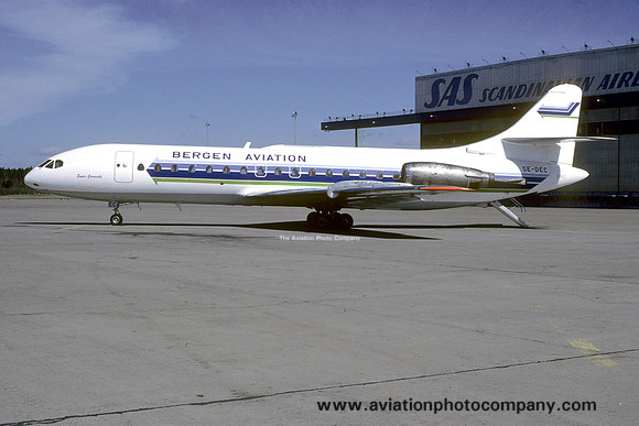 Bergen Aviation Sud Caravelle 10R SE-DEC (1986)