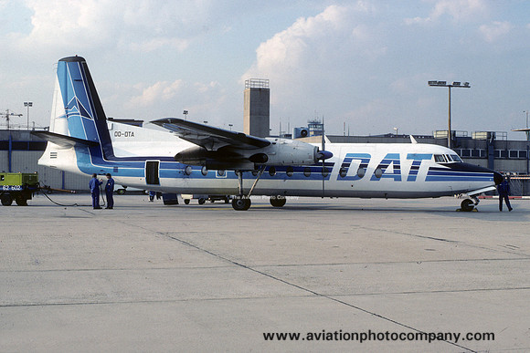 DAT Delta Air Transport Fairchild FH-227B OO-DTA (1986)