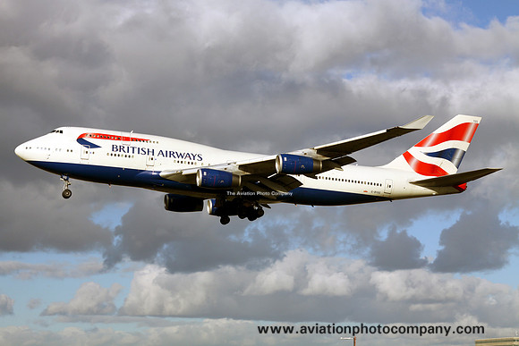 British Airways Boeing 747-400 G-BYGG at London Heathrow (2013)