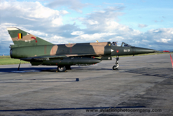 Belgian Air Force 2 Wing 2 Sml Dassault Mirage 5BA BA-01 (1985)