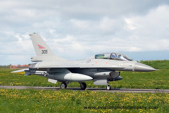 Norwegian Air Force 338 Skv GD F-16BM 305 at NATO Tiger Meet 2012 Orland