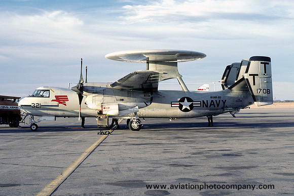 US Navy RVAW-110 Grumman E-2B Hawkeye 151708/TT-321 (1980)