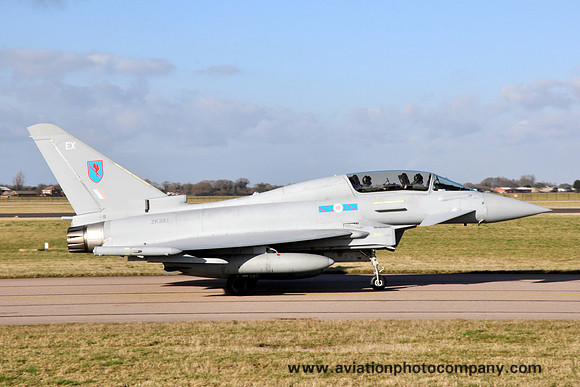 RAF 6 Squadron BAE Typhoon T.3 ZK381/EX at RAF Coningsby (2013)
