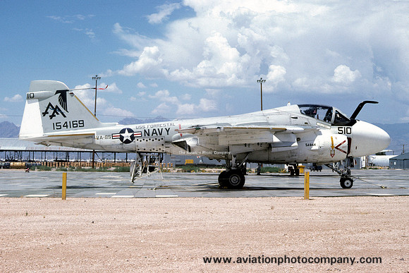 US Navy VA-85 Grumman A-6E Intruder 154169/AA-510 at MASDC Davis Monthan (1980)