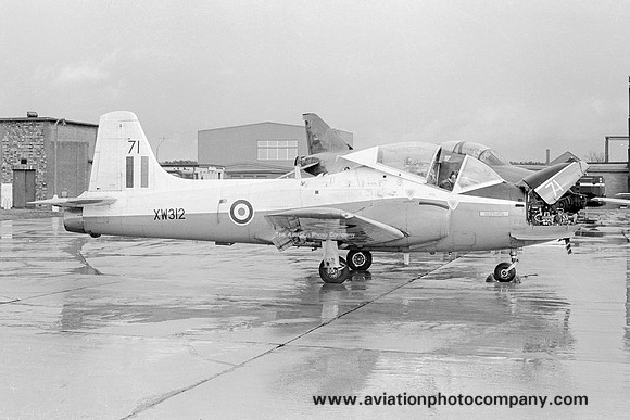 RAF 1 FTS Hunting Jet Provost T.5 XW312/71 at RAF Lossiemouth (1976)