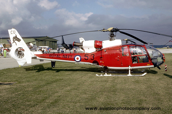 Royal Navy 705 Squadron Westland Gazelle HT.2 XW853 at the RNAS Yeovilton Air Day (1994)