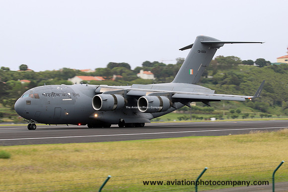 Indian Air Force 81 Squadron McDonnell Douglas C-17A CB-8004 at Lajes (2024)