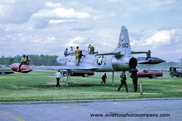 USAF Ohio ANG Lockheed F-80C Shooting Star 47-0180 Displayed at Toledo (1970)