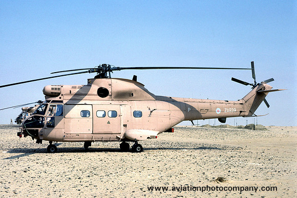 RAF Westland Puma HC.1 ZA939/P during Operation Granby (1990)