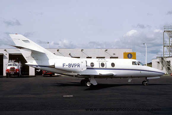 Dassault Falcon 10 F-BVPR at Newcastle (1977)