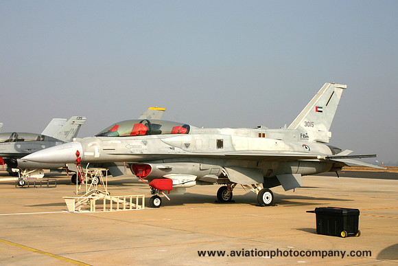 UAE Air Force Lockheed F-16F 3015 at Aero India (2009)
