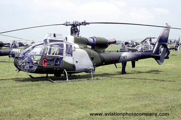 AAC 670 Squadron Westland Gazelle AH.1 ZB666 at Middle Wallop (1994)