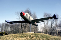 Danish Air Force Republic F-84G "KR-A" displayed at Aalborg (1986)