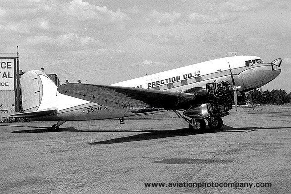 Contractor Air Service (General Erection Company) Douglas C-47B ZS-IPX (1972)