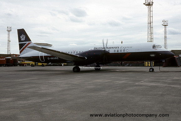 British Airways Express BAe ATP G-MANG at Prestwick (1995)