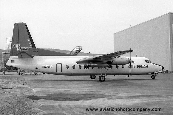 Air West Fairchild F-27A N781R (1970)