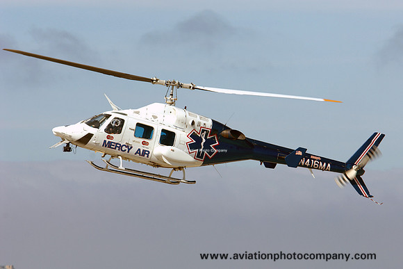 Mercy Air Bell 222UT N416MA at MCAS Miramar (2008)