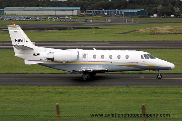 Cessna 560 N96TE at Prestwick (2013)