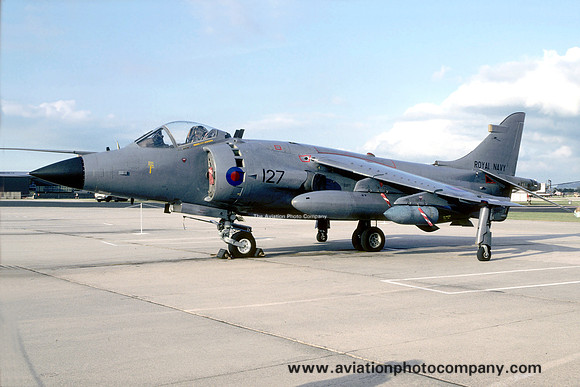 Royal Navy 800 Squadron Hawker Siddeley Sea Harrier FRS.1 ZE693 at the RNAS Yeovilton Air Day (1994)