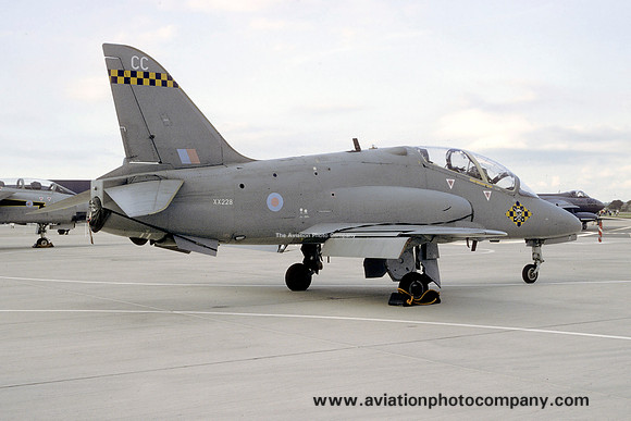 RAF 100 Squadron Hawker Siddeley Hawk T.1A XX228/CC at the RNAS Yeovilton Air Day (1994)