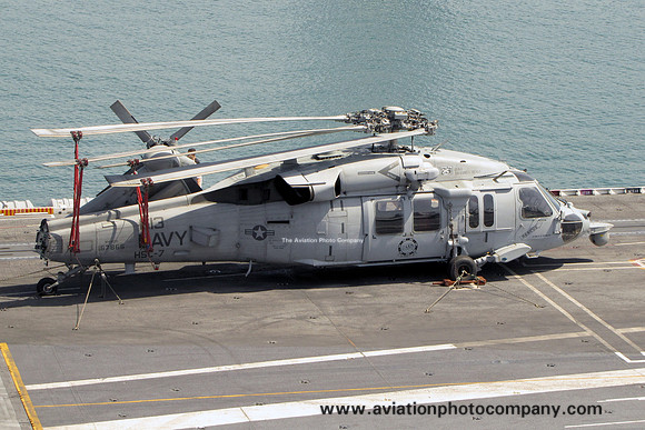 US Navy HSC-7 Sikorsky MH-60S 167866/AC-613 onboard USS Harry Truman in Marseilles Harbour (2013)