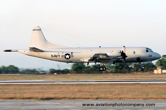 US Navy Lockheed P-3C Orion 157331 at Malta Luqa IAP (2012)