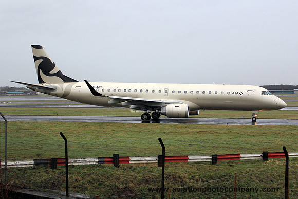 AJA Embraer ERJ-190CJ A6-AJH at Prestwick (2013)