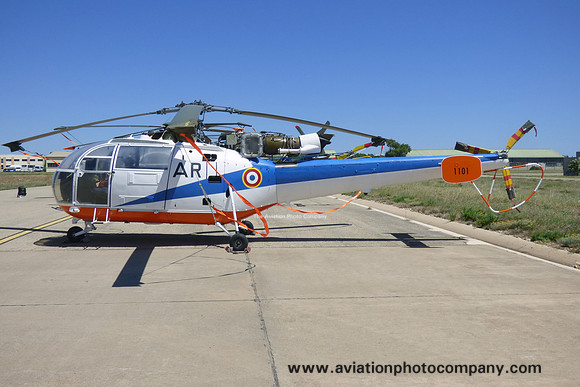 French Air Force Sud Alouette III 1101 displayed at Istres (2024)
