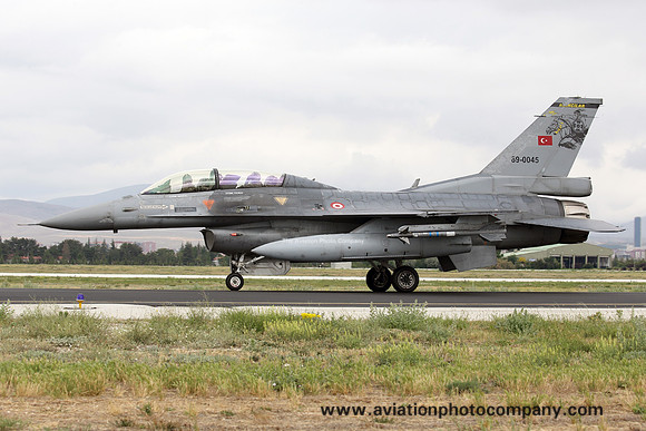 Turkish Air Force 152 Filo General Dynamics F-16D Fighting Falcon during Exercise Anatolian Eagle at Konya (2016)