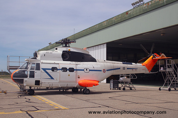 French Air Force DGA-EV Aerospatiale SA.330B Puma 1024/IB stored at Istres (2024)