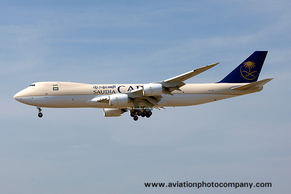 Saudia Cargo Boeing 747-8F HZ-A14 at Frankfurt IAP (2013)