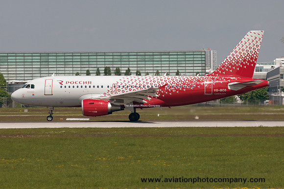 Rossiya Airbus A319-100 VQ-BCO at Munich IAP (2016)