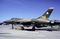 USAF New Jersey ANG 141 TFS Republic F-105B Thunderchief 57-5792 at Nellis AFB (1980)