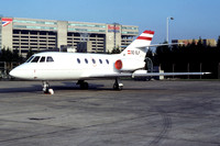 Lauda Air Dassault Falcon 20E OE-GLF at London Heathrow (1982)