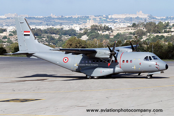 Yemeni Air Force CASA CN.235M-300 2211/168988 at Malta Luqa (2013)