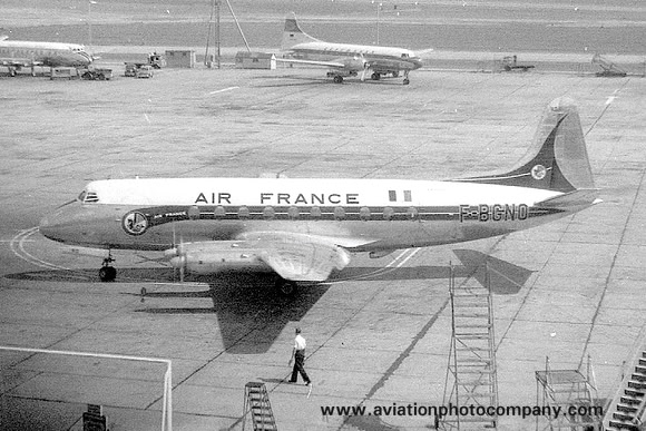 Air France Vickers 708 Viscount F-BGNO at London Heathrow