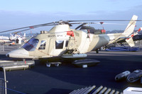 Agusta A-109K I-DACE at the Farnborough Air Show (1984)