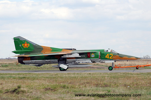 Kazakhstan Air Force Mikoyan MiG-27K "42" at KADEX 2012 Almaty
