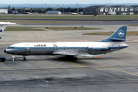 Luxair Sud SE-210 Caravelle VI-R LX-LGF at London Heathrow (1975)