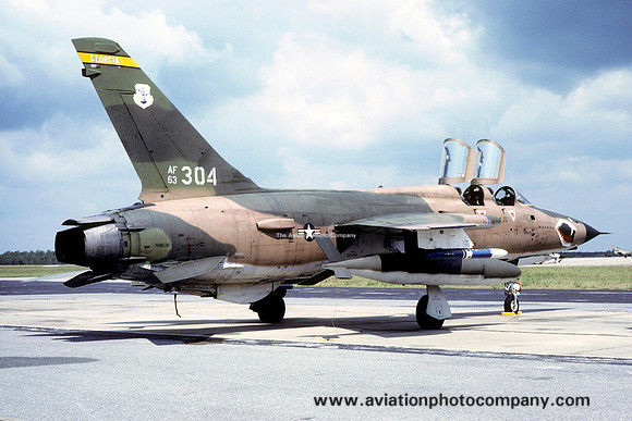 USAF Georgia ANG 128 TFS Republic F-105G Thunderchief 63-8304 (1980)