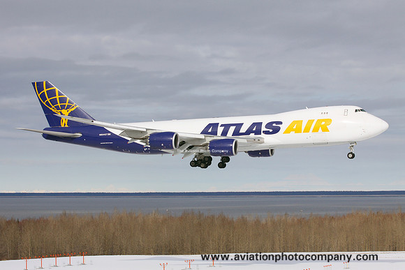 Atlas Air Boeing 747-8F N854GT at Anchorage IAP (2016)