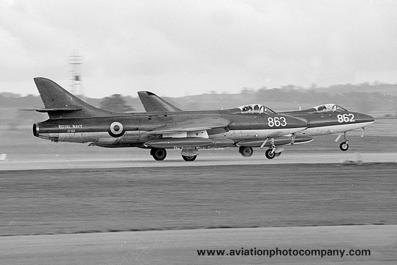Royal Navy FRADU Hawker Hunter GA.11 XF368/863 (1979)