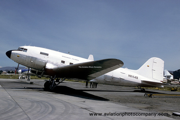 Interandes Colombia Douglas C-47B HK1149 (1995)