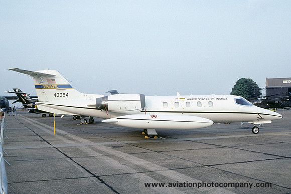 USAF 86 AW 76 AS Learjet C-21A 84-0084 at the RAF Mildenhall Air Fete (2001)
