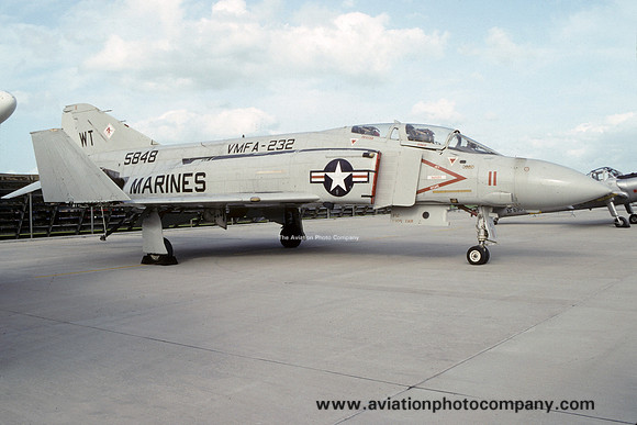 US Marines VMFA-232 McDonnell F-4S Phantom 155848 at the FAA Museum (1992)