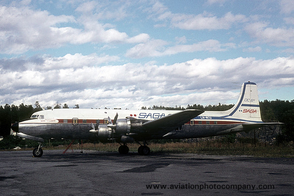 SAGA Douglas DC-6B LN-MTU (1971)