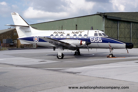 Royal Navy 750 Squadron Handley Page Jetstream T.2 XX484 at the RNAS Yeovilton Air Day (1994)
