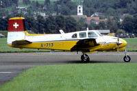 Swiss Air Force Beech E50 Twin Bonanza A-713 (1986)