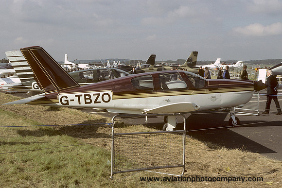 SOCATA TB-20 Trinidad G-TBZO at the Farnborough Air Show (1984)