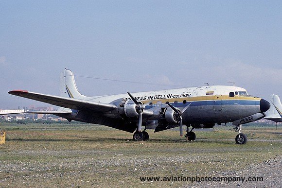 Aerolineas Medellin Douglas C-54B Skymaster HK-526 (1979)